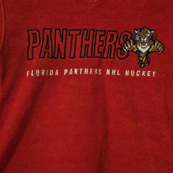 Coolest Kids NHL Vintage 90s Florida Panthers Fleece Shirt 4 - Picture 2 of 6